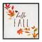 Stupell Industries Hello Fall Autumn Tree Leaves Seasonal Statement Framed Giclee Art